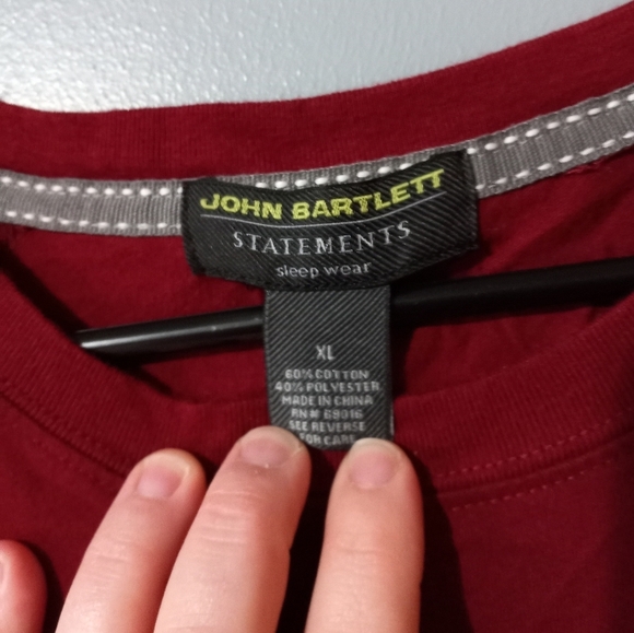 🌈JOHN Bartlett, X-Large, dark red, Sleepwear - Picture 2 of 3